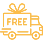 Free Shipping Icon Yellow