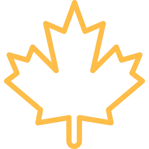 Maple Leaf Icon Yellow